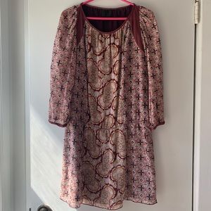 Anna Sui Long Sleeve Dress